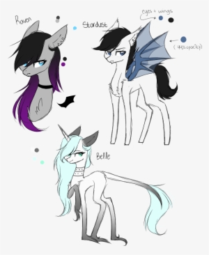 Pinkcreme, Bat Pony, Female, Male, Mare, Oc, Oc - Cartoon