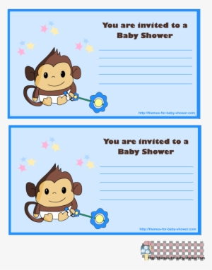Monkey Baby Shower Invitations 5 - Baby Shower