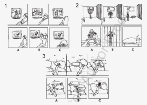 Comic Strip From The Story Based Empathy Task. 1) Emotion - Test D Attribution D Intention