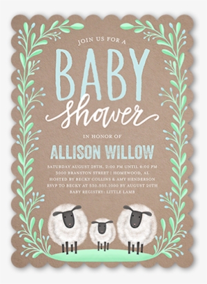 Laurel Arrival Boy Baby Shower Invitation - Baby Shower