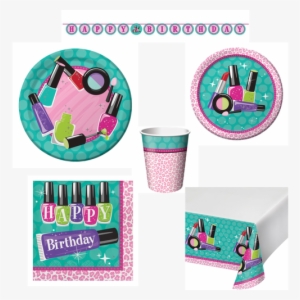 Celebrate Your Girl's Glamorous Big Day With Our Spa - Sparkle Spa Party Lunch Napkins