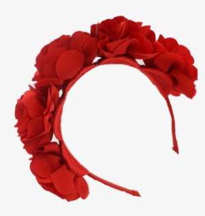 Mla Girl 033a Webbing Flower Headband - Rose
