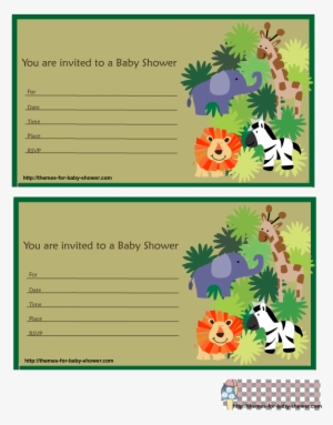 Cute Safari Baby Shower Invitations - Safari Invitations Baby Shower