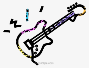 Guitarra Eléctrica Libres De Derechos Ilustraciones - Rock Guitar Clipart