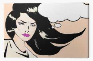 Retro Looking Angry Woman Vintage Clipart Collection - Clip Art