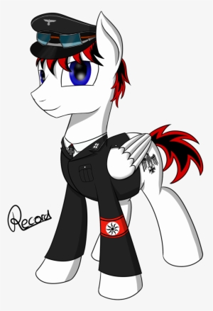 Recordmelodie, Clothes, Commission, Glasses, Military, - Cartoon