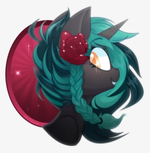 Zombie, Female, Flower, Flower In Hair, Looking At - Illustration