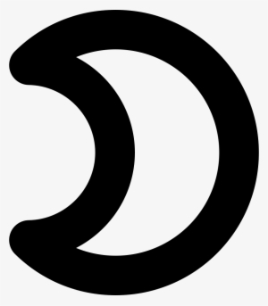 Moon Phase Gross Outline Symbol Comments - Symbol