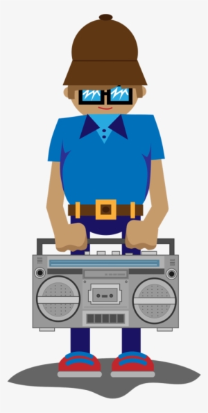 B-boy Boombox Vector Illustration & Gif - Portable Network Graphics