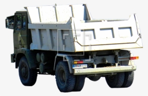 Dump Truck Back View - Truck Back View