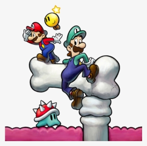 Mario Et Luigi Voyage Au Centre De Bowser - Mario And Luigi Bowser's Inside Story Artwork
