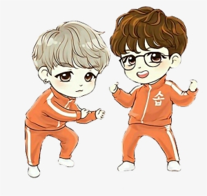 Bts Chibi Sope Yoonseok Btshoseok Btssuga Btsyoongi - Chibi Bts Suga And Jhope