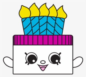 106097m Spks7 2d Characters White Cake 3 - Lil Blaze Shopkin Season