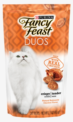Fancy Feast Duos Natural Rotisserie Chicken Cat Treats - Fancy Feast Duos Cat Treats