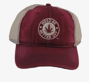 Trucker Cap Maroon Mesh Back - Baseball Cap