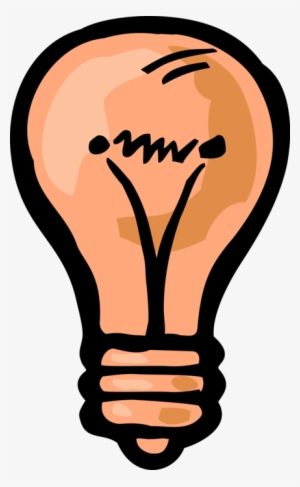 Vector Illustration Of Electric Light Bulb Symbol Of