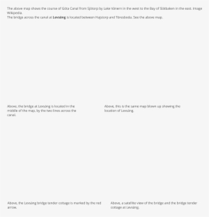 The Above Map Shows The Course Of Göta Canal From Sjötorp - Remainder Of This Page Is Intentionally Left Blank