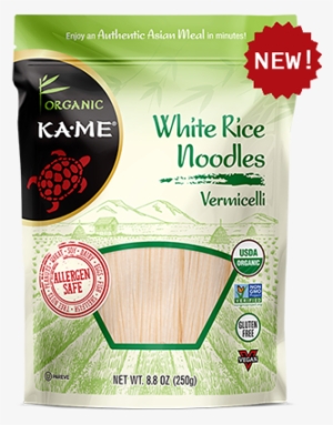 Organic White Rice Noodles Vermicelli - Ka Me Stir-fry Mushrooms - 12 Can, 15 Oz Each