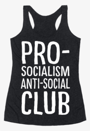 Pro Socialism Anti Social Club Racerback Tank Top - Backstreet Boys T Shirt Women's