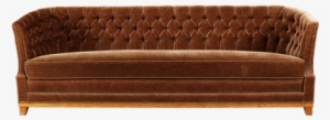 Large Vintage Fabric Sofa - Vintage Couch Front View Png