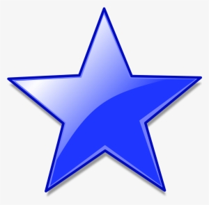 Crystal Clear Action Bookmark Blue - Star Blue Color Png