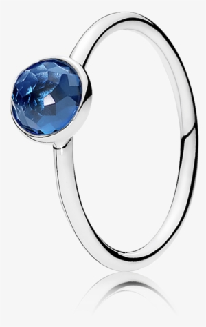 December Droplet, London Blue Crystal - Pandora June Droplet Ring