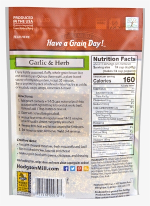 Quinoa & Brown Rice - Hodgson Mill Quinoa And Brown Rice Nutrition