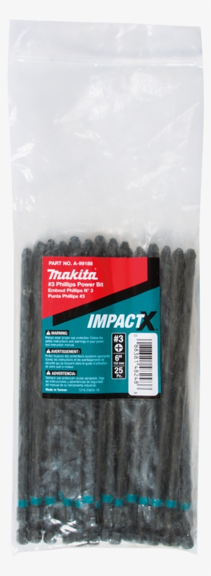 A-99188 - Makita Usa - Impact X #2 Phillips 3-1/2″ Power Bit,