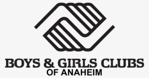 Horizontal Black Boys & Girls Clubs Of Anaheim Logo - Boys And Girls Club Logo