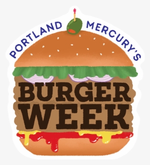Vector Transparent Library Bacon Cheeseburger Clipart - Portland Burger Week 2018