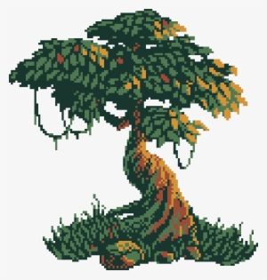 Tree Pixel Art Png