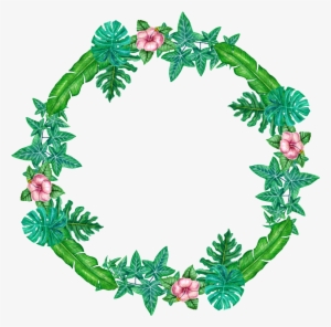 Aire Elegante Pintado A Mano Flores Y Hierba De Punto - Portable Network Graphics