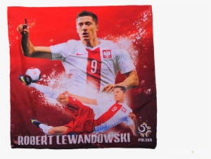 "robert Lewandowski Cm" - Poszewka Robert Lewandowski 40x40 Cm Czerwona