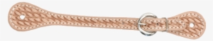 Western Rawhide Basket Stamped Spur Strap - Body Jewelry