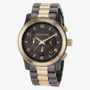 Relogio Png - Michael Kors Runway Gunmetal And Gold-tone Men's Watch