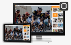 Quick Access To Videos - Zazzle Fahrrad-radfahrer, Die Um Position Kämpfen Poster