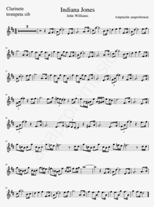 Indiana Jones Partitura Clarinete Trompeta - Meme Trumpet Sheet Music