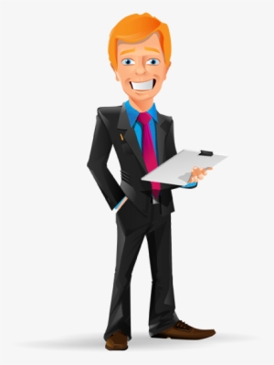 Image For Free Smiling Businessman Vector Character - Imagen De Empresario Png