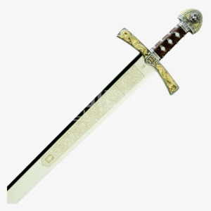 Gold And Silver King Richard The Lionheart Sword By - King Arthur Sword Png