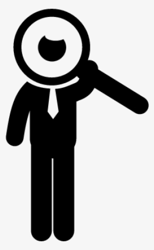 Searching A Businessman Vector - Man Searching Icon Png