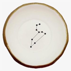 Leo-constellation Ring Bowl - Wood
