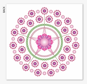 Mandala-1 Wedding Invitation - Polka Dot Monogram Frame