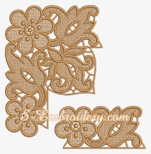 Floral Free Standing Lace Edging Embroidery Set - Embroidery