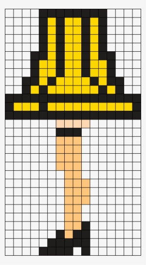 A Christmas Story Lamp Perler Bead Pattern / Bead Sprite - Christmas Story Bead Pattern