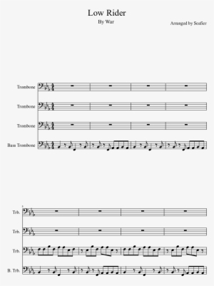 Low Rider Sheet Music Composed By Arranged By Seafier - Knuck If You Buck Trumpet