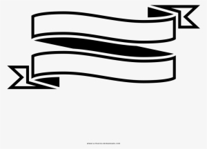 Ribbon Banner Coloring Page - Faixas Desenho