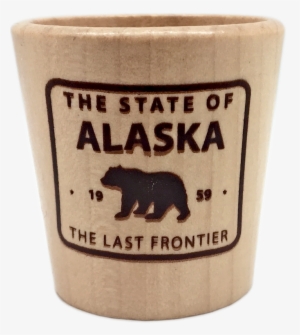 Bear Wooden Alaska Shot Glass - Alaska