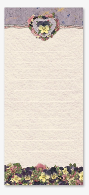 Viola Notepad Image - Floral Design