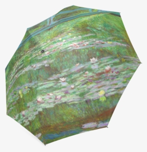 Monet Japanese Bridge Water Lily Pond Foldable Umbrella - National Gallery Of Art