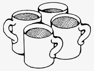 Coffee Cup Mug Ready To Use Food And Drink Spot Illustrations - Cups Black And White Clip Art